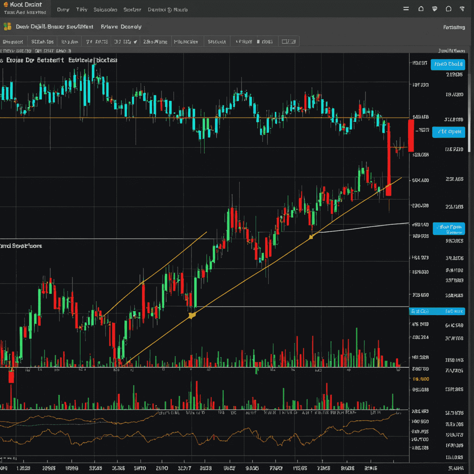A dynamic chart showing rapid price fluctuations with multiple entry and exit points highlighted, demonstrating the frequent trades typical in scalping strategies